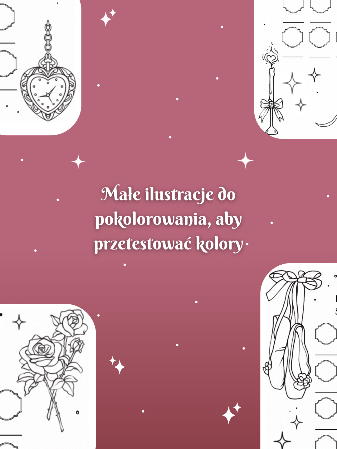 Próbnik do markerów alkoholowych w stylu Coquette - obrazek 6