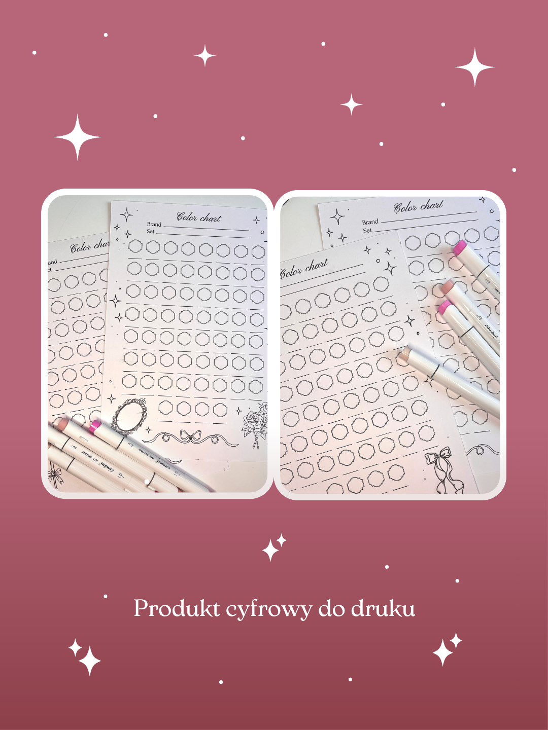 Próbnik do markerów alkoholowych w stylu Coquette - obrazek 7